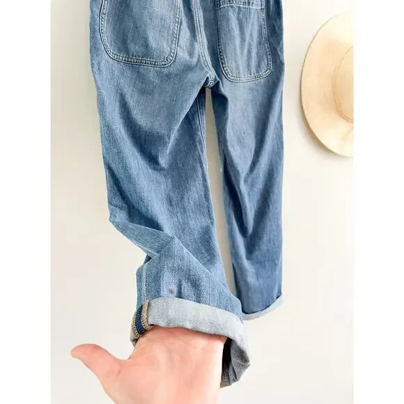 J. Crew Factory | NWT Flawed | Denim Drawstring Pant | East Harbor Wash | Sz 25 - Picture 8 of 11